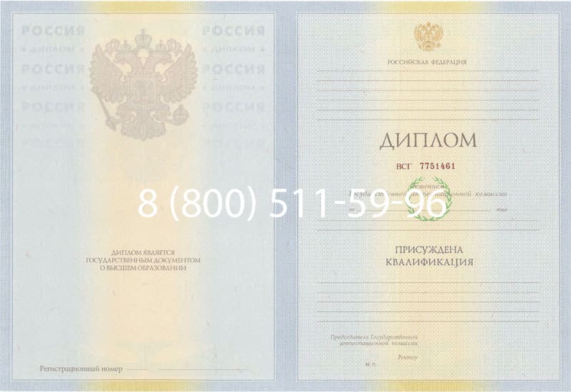 Купить Диплом о высшем образовании 2010-2011 годов в Нижнем Новгороде